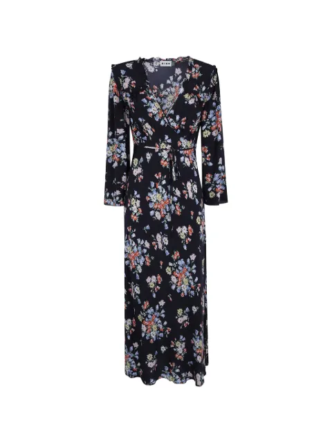 Rixo Amelia floral-print dress Black 0100635032608687