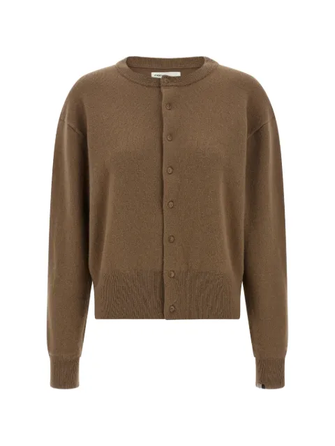extreme cashmere n°436 Luce round-neck cardigan Brown N436LUCECHAI