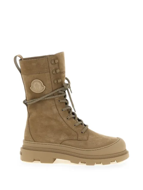 Moncler Vera High nubuck lace-up boots Neutrals L209B4F00050N0156