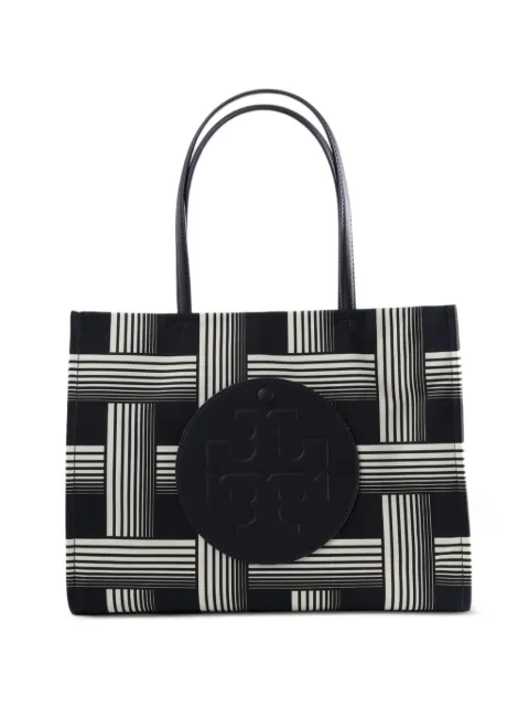 Tory Burch small ELLA printed tote Black 185455
