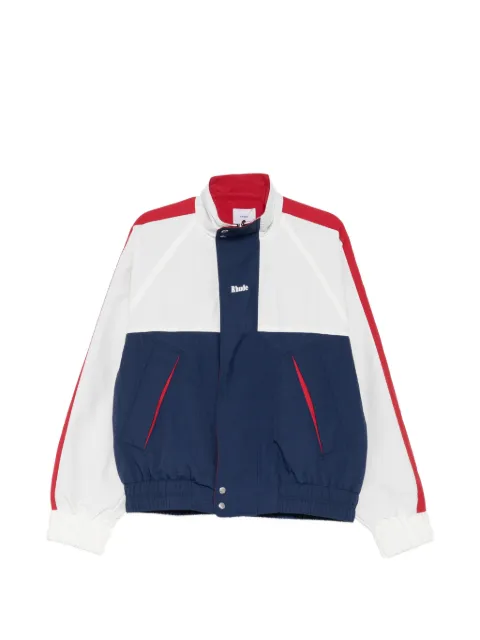 RHUDE colour-block high-neck jacket White RHPF26JA01494