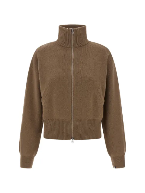 extreme cashmere Xtra Cute jacquard-knit cardigan Brown N385XTRACUTE