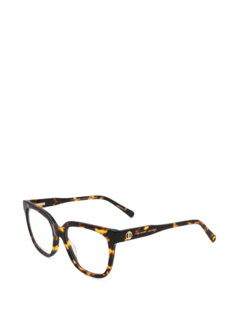 Marc Jacobs Havana tortoiseshell-effect geometric-frame glasses Brown MARC629086
