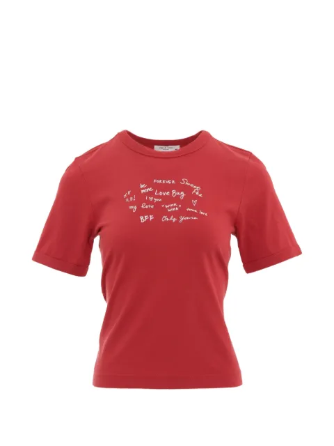 rag & bone graphic-print T-shirt Red S6RE5A26ST3MW00MTRED