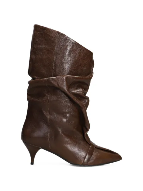 ALCHIMIA slouchy pointed-toe boots Brown TAMALIAI2661