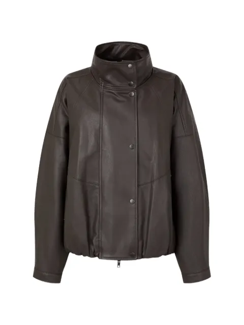 TOMBOY high-neck panelled jacket Brown 9106361102