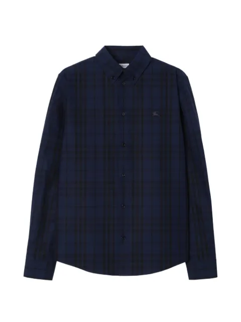 Burberry check cotton poplin shirt Blue 8133616