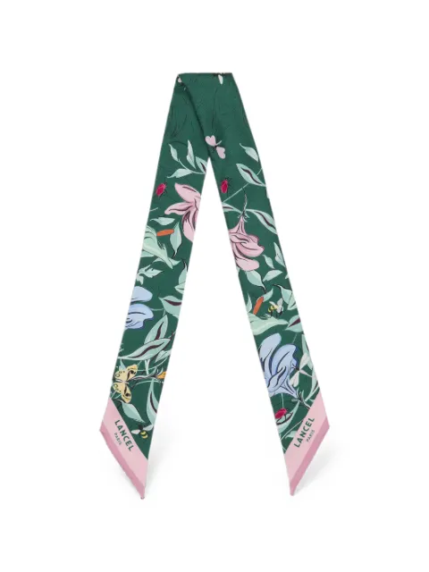 Lancel floral-print silk headband Green A13882VSTU