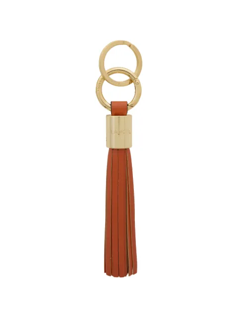 Lancel tassel-detail leather keyring Orange A1292232TU