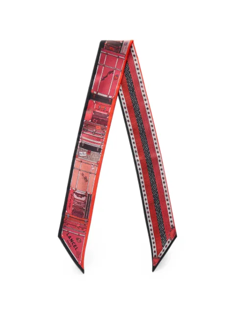 Lancel Grand-Hotel printed silk headband Red A14338H9TU