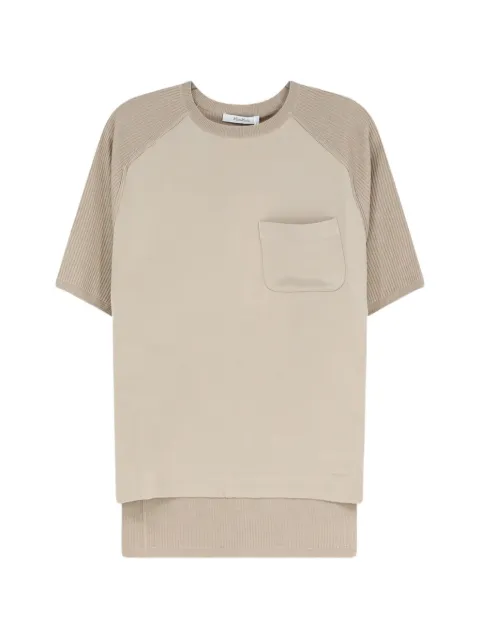 Max Mara ribbed-knit silk-blend sweater Neutrals 2621366091600