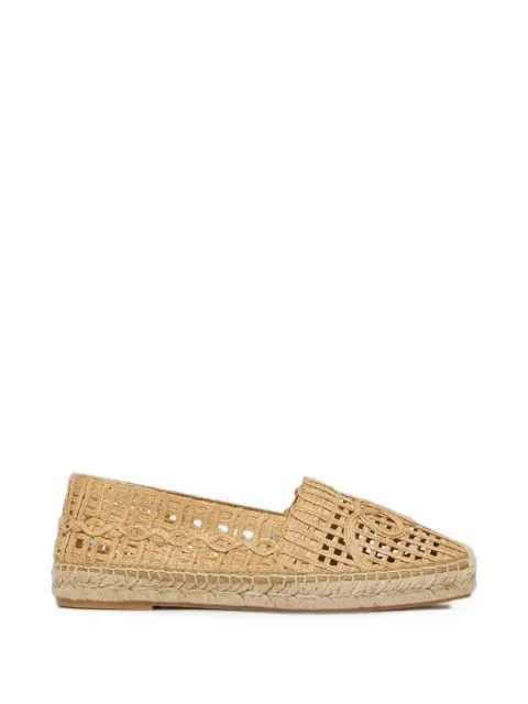Weekend Max Mara raffia-effect espadrilles tobacco Neutrals 2615521135600