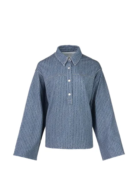 rag & bone Miramar Terry shirt Blue P6RC8426PSMTE00