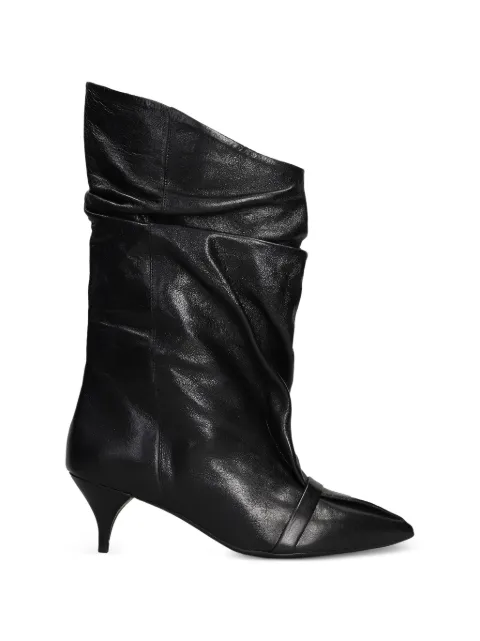 ALCHIMIA slouchy pointed-toe ankle boots Black TAMALIAI2661