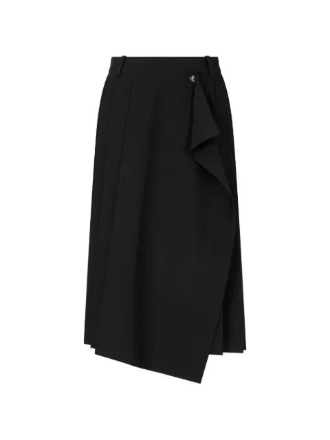 TOMBOY asymmetric wrap skirt Black 9106332551