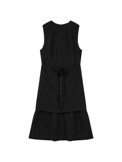 TOMBOY layered wrap dress Black 9106341003