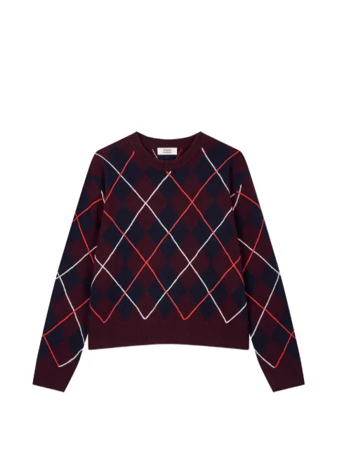 TOMBOY argyle-pattern sweater Purple 9106452108