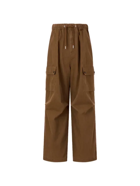 TOMBOY drawstring-waist cargo trousers Brown 9156331832