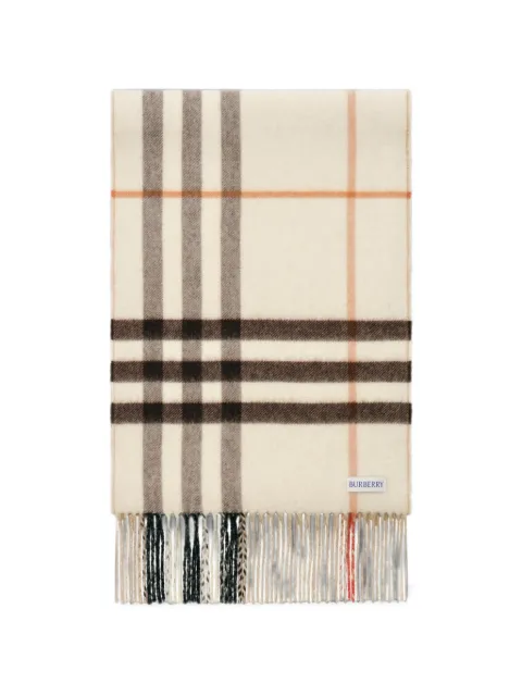 Burberry reversible Check cashmere scarf Neutrals 8134582