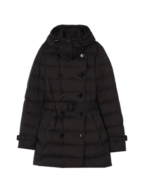 Burberry short nylon Audley puffer coat Black 8131739