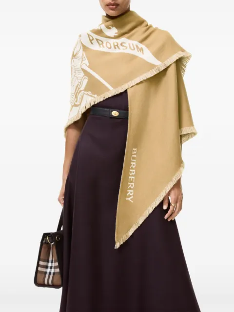 Burberry Knight wool-silk-cashmere cape Neutrals 8132006