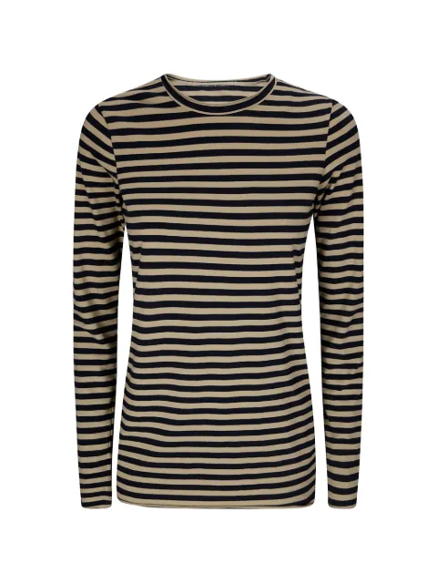 Labo Art striped jersey long-sleeve T-shirt Neutrals L972FM00103126W