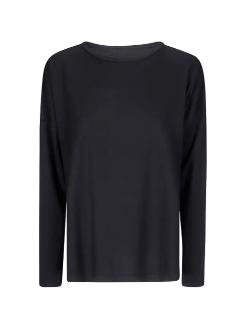 Labo Art Sandra round-neck long-sleeve top Black L972FM01501226W