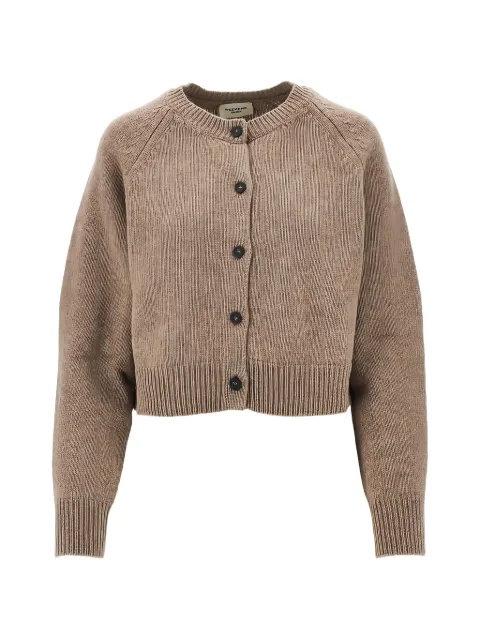 Weekend Max Mara ribbed-trim wool cardigan Neutrals 2625346062600