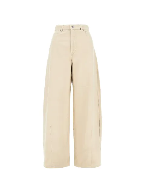 Weekend Max Mara cotton drill trousers - ivory Neutrals 2625136072600