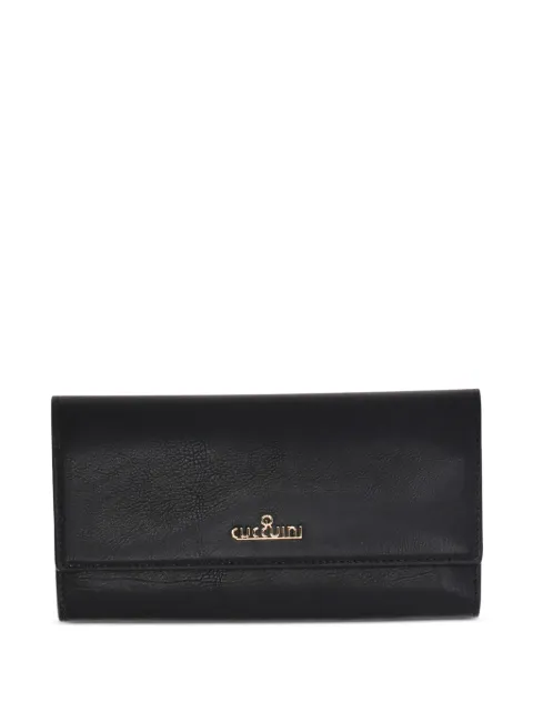 GIANNI CUCCUINI logo-plaque foldover wallet Black 83MMNERO