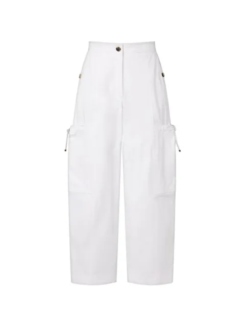 Max Mara stretch cotton cargo trousers White 2611131062600