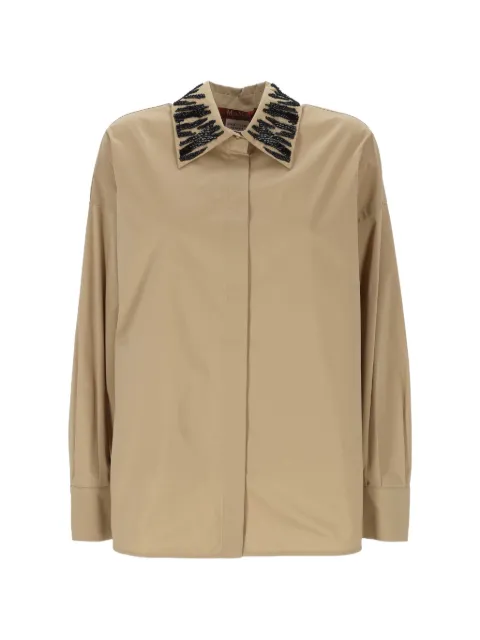 Max Mara bead-embellished shirt Neutrals 2616111022600143002