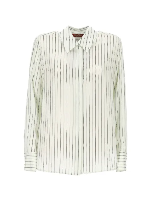 Max Mara striped silk shirt Neutrals 2616111011600
