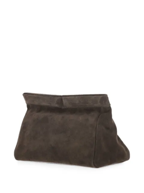 ARMARIUM Eloisa suede clutch bag Brown ARMTMBA06LE10026CHOCOLATE