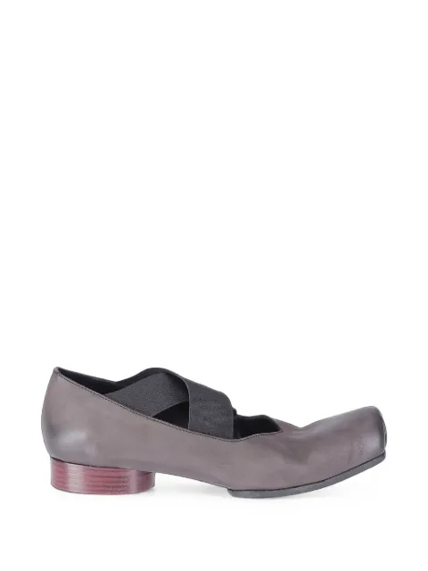 Uma Wang cross-strap ballet flats Brown US9006