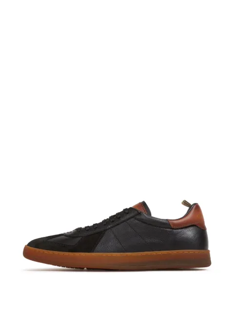 Officine Creative Militia 001 panelled leather sneakers Black OCUMILI001LC170Z591