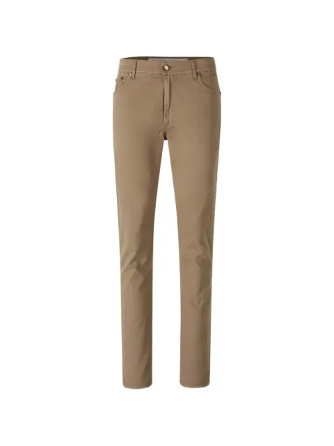 Richard J. Brown logo-embroidered slim-fit trousers Neutrals MILANOBOTTONIT287MILANOBOTTONIT287