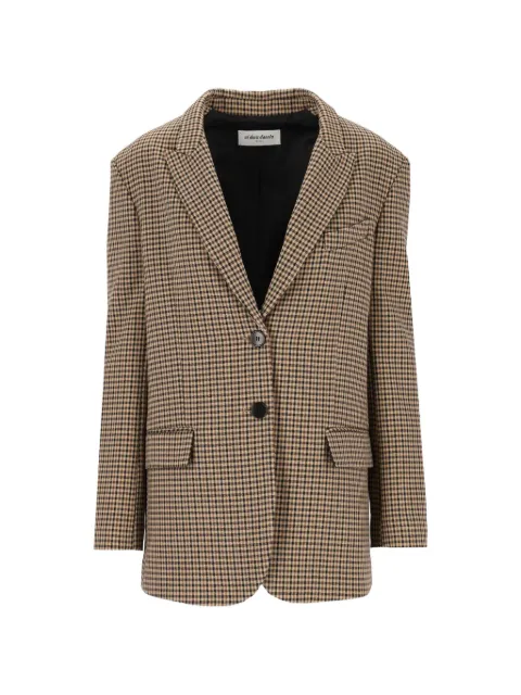 Al Duca D’Aosta 1902 micro-check oversized blazer Neutrals 4111F