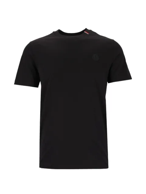 Moncler logo cotton T-shirt Black L20918C00036