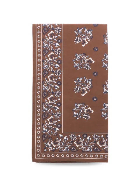 Canali floral-print bandana tie Brown M09HS047792