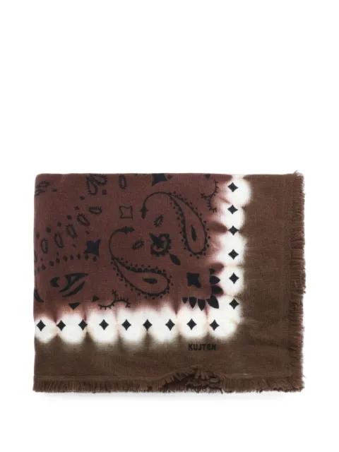 kujten paisley bandana scarf Brown AK41102587