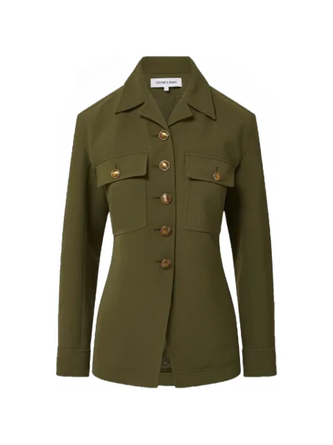 Veronica Beard Molyneux button-up jacket Green 2607CP3212002