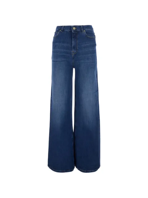 TWINSET faded-effect wide-leg jeans Blue 262TP2560