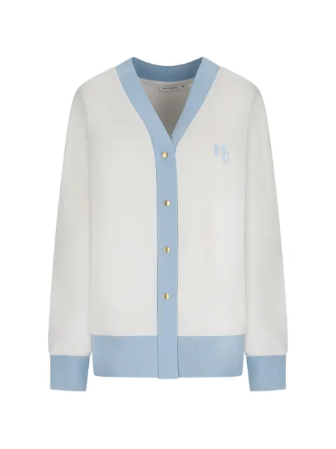 HOUSE OF GRAVITY Club contrast-trim cardigan Neutrals HG7292603