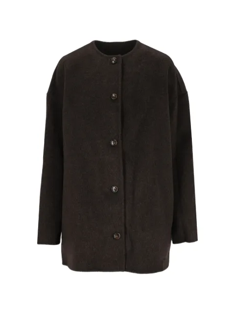 LouLou de Saison oval-shaped short coat Brown DUNNELDS