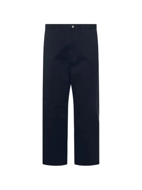Carhartt WIP logo-patch trousers Black I034907