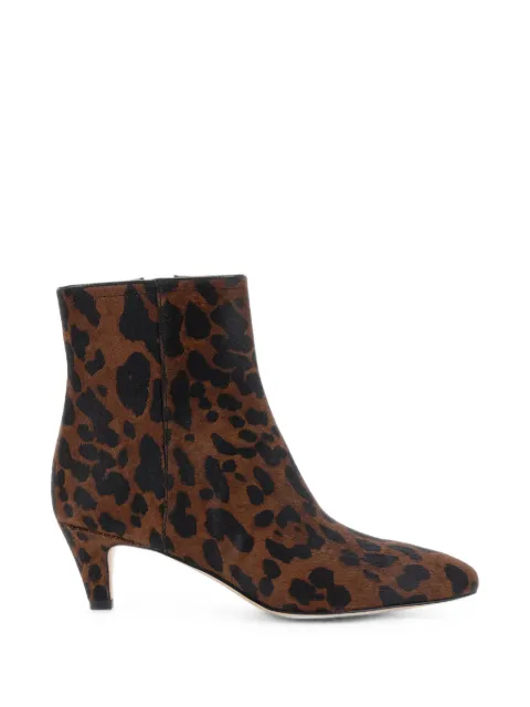 TWINSET leopard-print ankle boots Brown 262TCP144