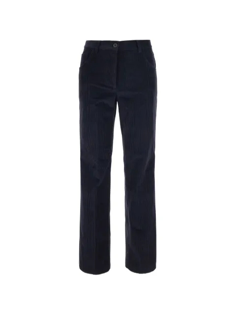 Semicouture corduroy straight-leg trousers Blue S6WR50N121
