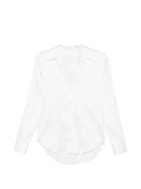 Xacus satin-finish long-sleeve shirt White 351493167