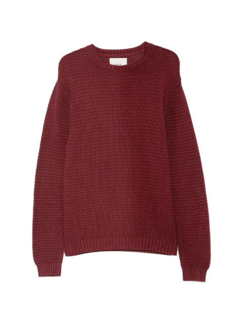 Arte Antwerp logo-embroidered chunky-knit sweater Red AW26062K